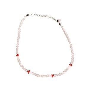 Mushroom pearl necklace